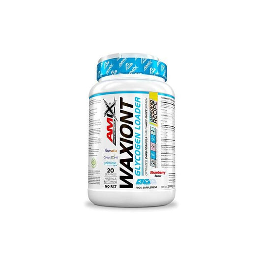 AMIX Performance WAXIONT 1kg – Suplemento de carbohidratos de rápida absorción, basado en almidón de maíz ceroso (Waxy Maize), ideal para energía continua y recuperación muscular. Perfecto para antes, durante y después del entrenamiento. Sin azúcares añadidos ni grasas, ayuda a mantener el rendimiento y a reponer glucógeno muscular de forma eficaz. Optimiza tus entrenamientos con AMIX WAXIONT.