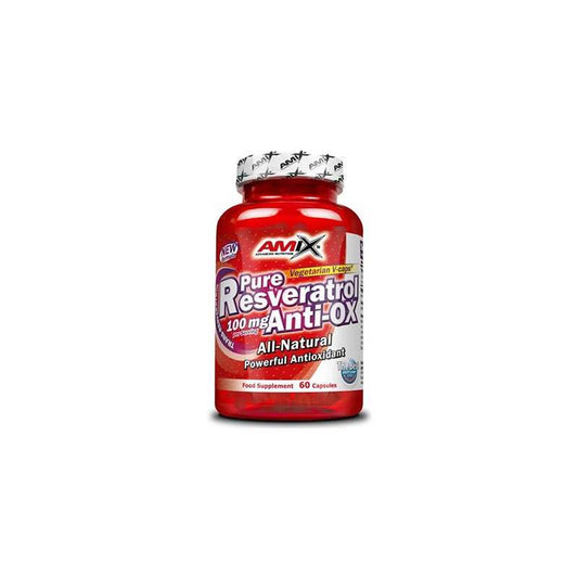 AMIX Pure Resveratrol Anti-Ox 60 Caps - Antioxidante Natural para Salud Celular