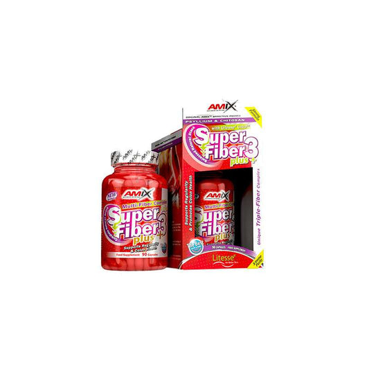 AMIX Super Fiber 3 Plus 90 Caps - Fibra Natural para Digestión y Bienestar