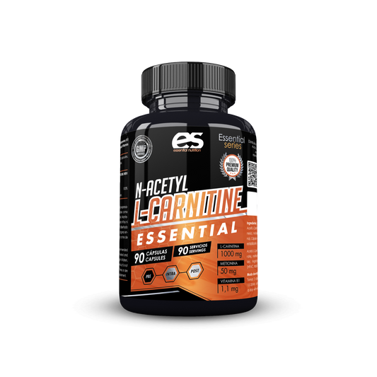 ESSENTIAL NUTRITION ACETIL L-CARNITINA 90 CAPS - ENERGÍA Y QUEMA DE GRASA.