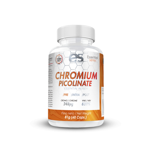 ESSENTIAL CHROMIUM PICOLINATE 60 CAPS - Control de Glucosa y Metabolismo Eficiente