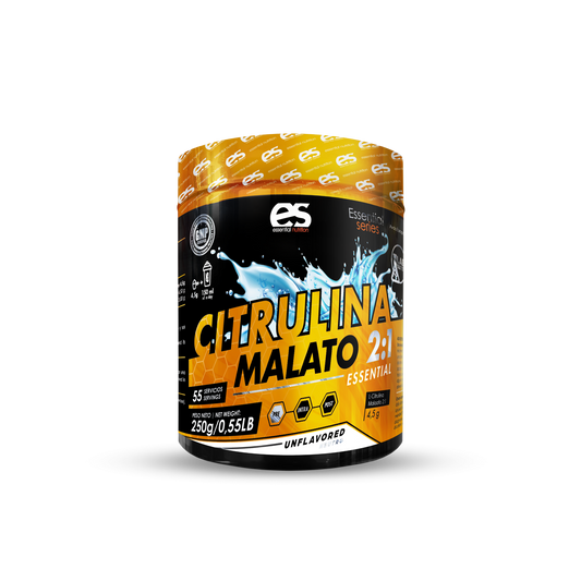 ESSENTIAL CITRULINA MALATO 250G - Potencia tu Resistencia y Recuperación Muscular