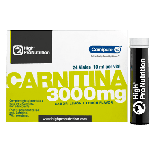 High Pro L-Carnitina 3000 mg - Potencia tu energía, quema grasa y mejora tu rendimiento físico con alta concentración de L-Carnitina. Ideal para tus metas fitness.