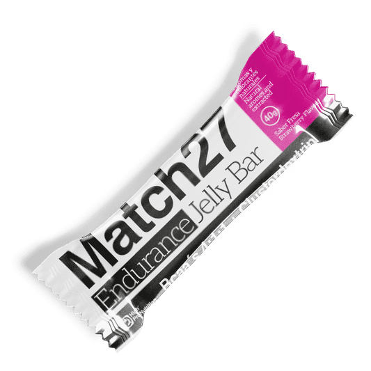 Energía inmediata y recuperación óptima con High Pro Match27 Jelly Bar. Contiene carbohidratos rápidos, BCAA’s y minerales para potenciar tu rendimiento.