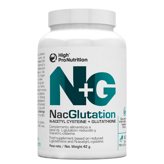 High Pro NAC Glutation 60 comprimidos - Potente antioxidante que refuerza el sistema inmune, protege contra el estrés oxidativo y promueve el bienestar general.