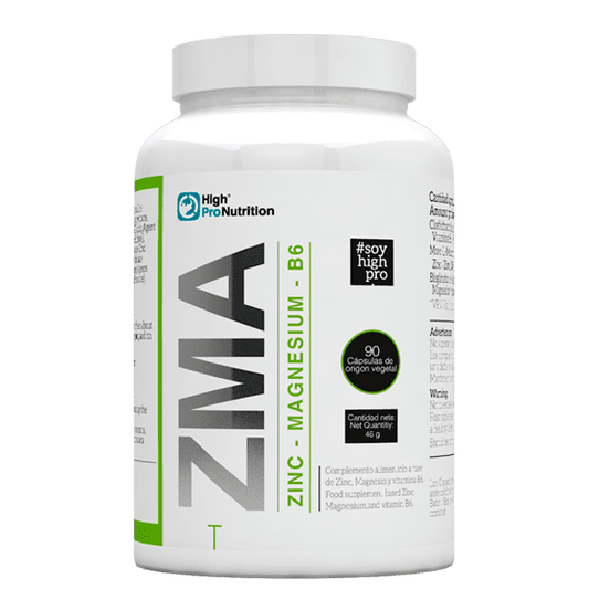 High Pro ZMA 90 cápsulas - Mejora la recuperación muscular, el descanso y el rendimiento físico. Fórmula con zinc, magnesio y vitamina B6 de alta calidad.